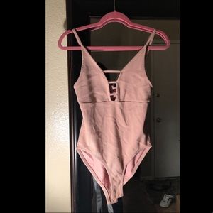Pink TopShop leotard